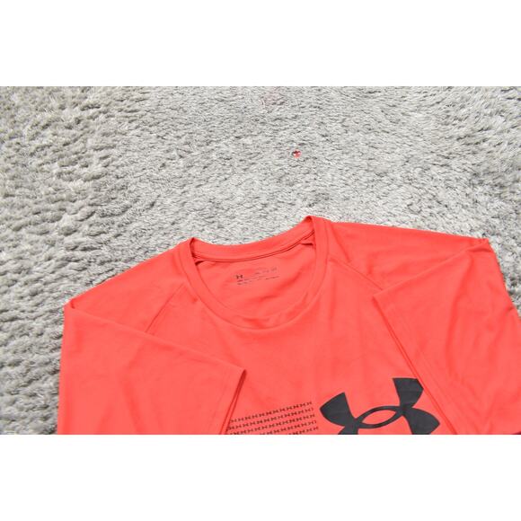 Under Armour 3XL Red T-Shirt Men's Polyester Loose Heatgear Gym run - Picture 7 of 8